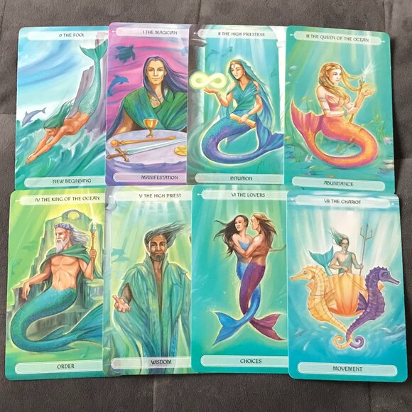 Oceanic Tarot NEW Jayne Wallace Mermaids - Picture 3 of 8